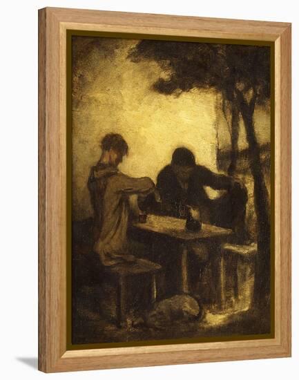 The Drinkers, 1861-Honore Daumier-Framed Premier Image Canvas