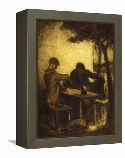 The Drinkers, 1861-Honore Daumier-Framed Premier Image Canvas