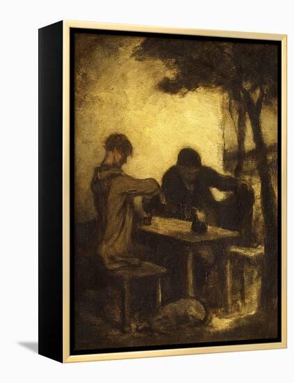 The Drinkers, 1861-Honore Daumier-Framed Premier Image Canvas