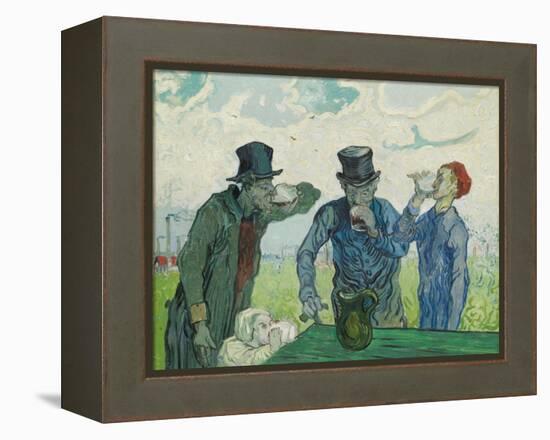 The Drinkers, 1890-Vincent van Gogh-Framed Premier Image Canvas