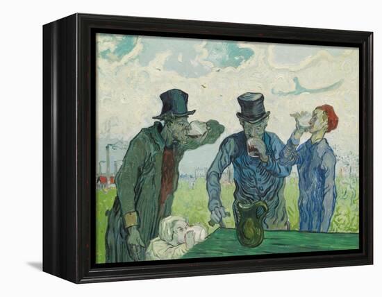 The Drinkers, 1890-Vincent van Gogh-Framed Premier Image Canvas