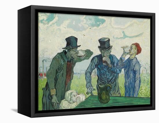 The Drinkers, 1890-Vincent van Gogh-Framed Premier Image Canvas