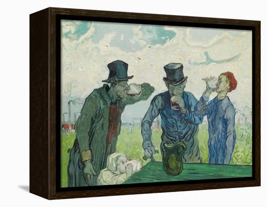 The Drinkers, 1890-Vincent van Gogh-Framed Premier Image Canvas