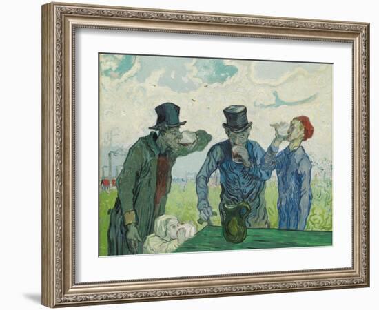 The Drinkers, 1890-Vincent van Gogh-Framed Giclee Print