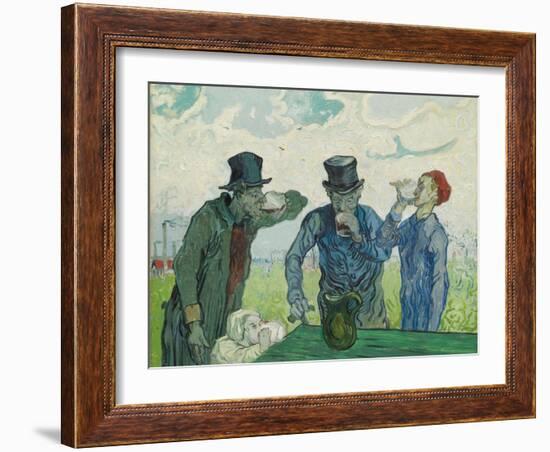 The Drinkers, 1890-Vincent van Gogh-Framed Giclee Print