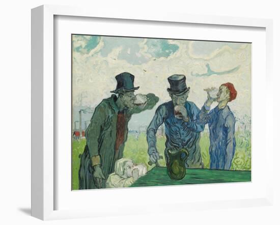 The Drinkers, 1890-Vincent van Gogh-Framed Giclee Print