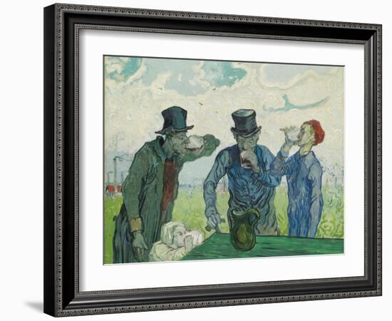 The Drinkers, 1890-Vincent van Gogh-Framed Giclee Print