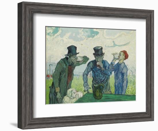 The Drinkers, 1890-Vincent van Gogh-Framed Giclee Print