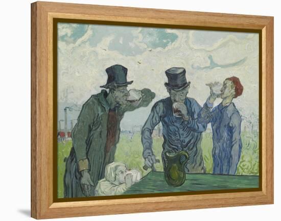 The Drinkers, 1890-Vincent van Gogh-Framed Premier Image Canvas