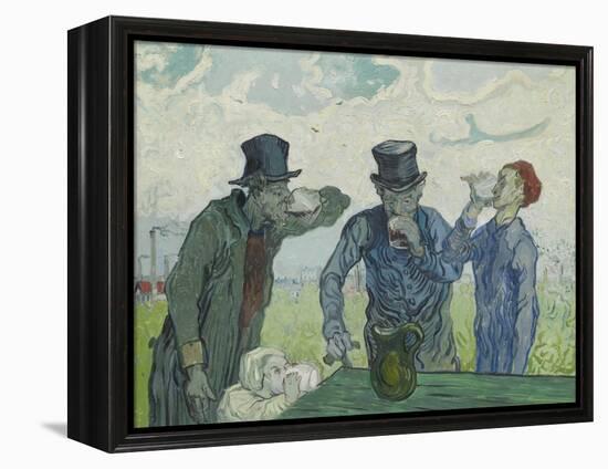 The Drinkers, 1890-Vincent van Gogh-Framed Premier Image Canvas