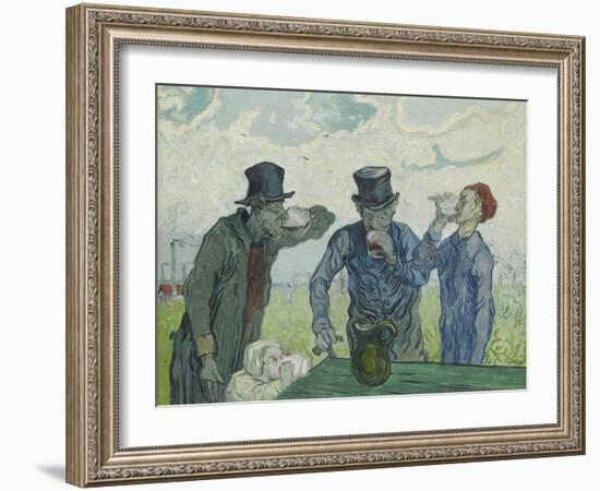 The Drinkers, 1890-Vincent van Gogh-Framed Giclee Print