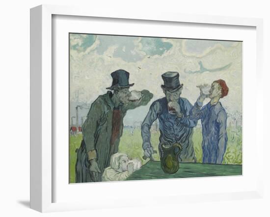 The Drinkers, 1890-Vincent van Gogh-Framed Giclee Print