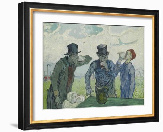 The Drinkers, 1890-Vincent van Gogh-Framed Giclee Print