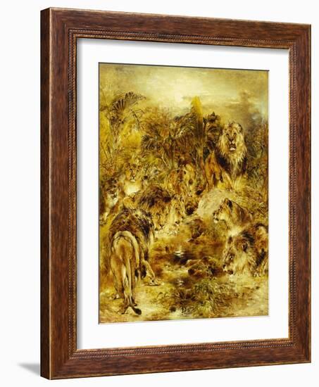 The Drinking Place-William John Huggins-Framed Giclee Print