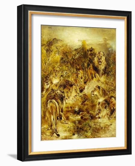 The Drinking Place-William John Huggins-Framed Giclee Print
