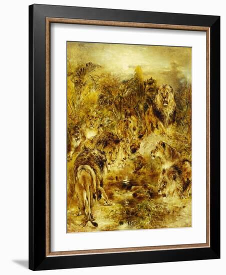 The Drinking Place-William John Huggins-Framed Giclee Print