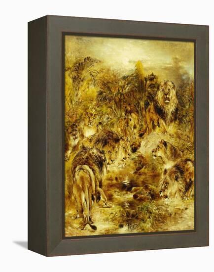 The Drinking Place-William John Huggins-Framed Premier Image Canvas