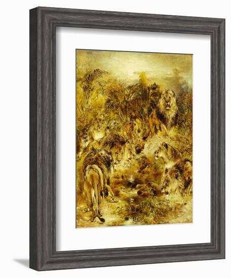 The Drinking Place-William John Huggins-Framed Giclee Print