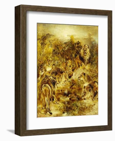 The Drinking Place-William John Huggins-Framed Giclee Print