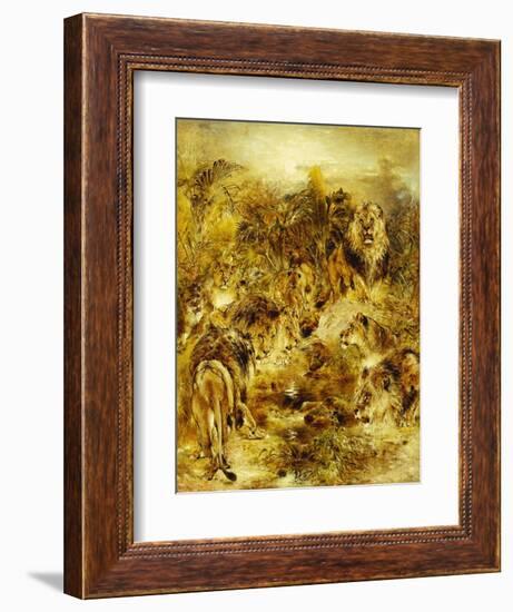 The Drinking Place-William John Huggins-Framed Giclee Print