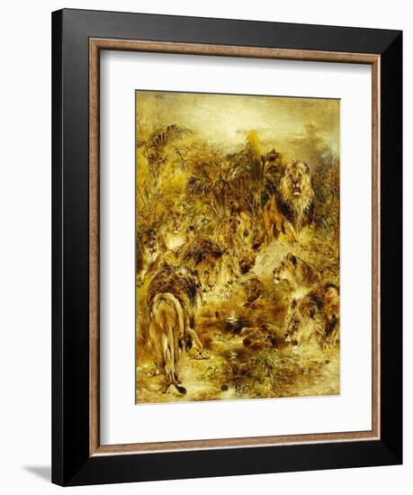 The Drinking Place-William John Huggins-Framed Giclee Print