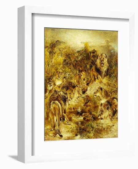 The Drinking Place-William John Huggins-Framed Giclee Print