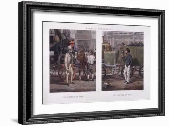 The Driver of 1832 and the Driver of 1852-J Harris-Framed Giclee Print