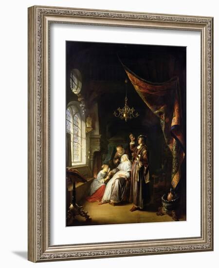 The Dropsical Woman, circa 1663-Gerrit Dou-Framed Giclee Print