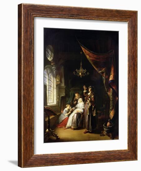 The Dropsical Woman, circa 1663-Gerrit Dou-Framed Giclee Print