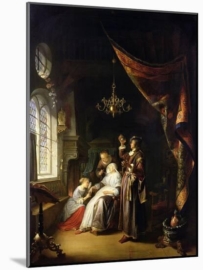 The Dropsical Woman, circa 1663-Gerrit Dou-Mounted Giclee Print