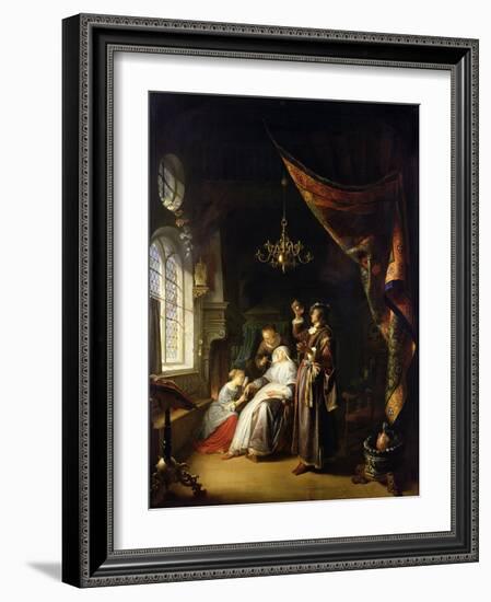 The Dropsical Woman, circa 1663-Gerrit Dou-Framed Giclee Print