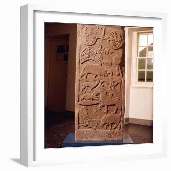 The 'Drosten' Stone, Pictish Cross-Slab from St. Vigeans, c850-Unknown-Framed Giclee Print