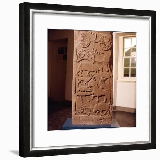 The 'Drosten' Stone, Pictish Cross-Slab from St. Vigeans, c850-Unknown-Framed Giclee Print