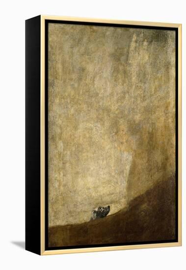 The drowning Dog. 1820-23-Francisco de Goya-Framed Premier Image Canvas