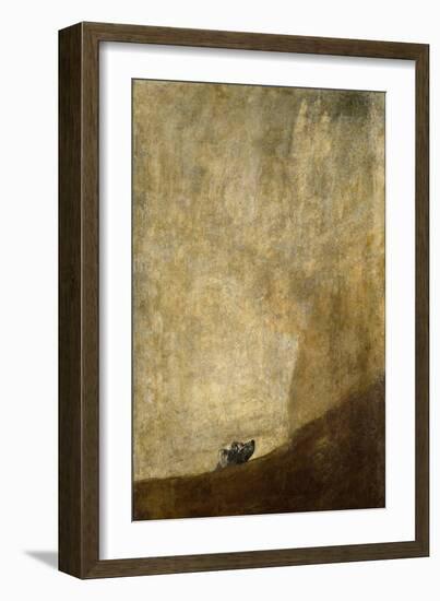 The drowning Dog. 1820-23-Francisco de Goya-Framed Giclee Print