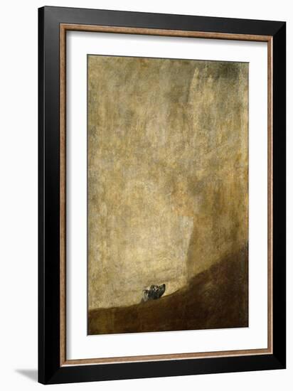 The drowning Dog. 1820-23-Francisco de Goya-Framed Giclee Print