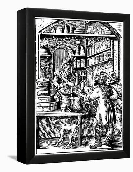 The Druggist's Shop, 1568-Jost Amman-Framed Premier Image Canvas