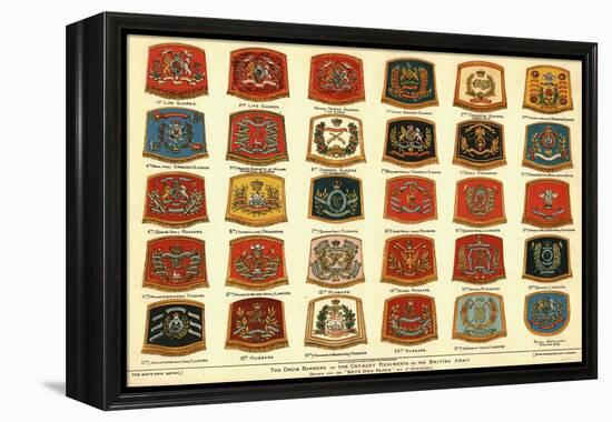 'The Drum Banners of the Cavalry Regiments of the British Army', 1902-Unknown-Framed Premier Image Canvas