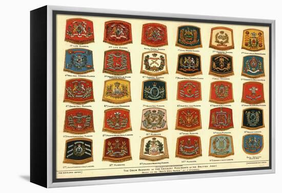 'The Drum Banners of the Cavalry Regiments of the British Army', 1902-Unknown-Framed Premier Image Canvas