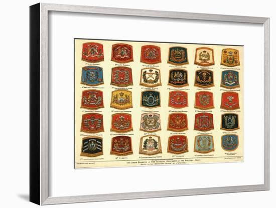 'The Drum Banners of the Cavalry Regiments of the British Army', 1902-Unknown-Framed Giclee Print