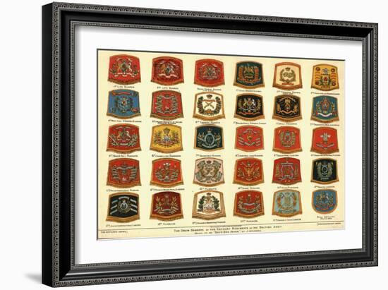 'The Drum Banners of the Cavalry Regiments of the British Army', 1902-Unknown-Framed Giclee Print