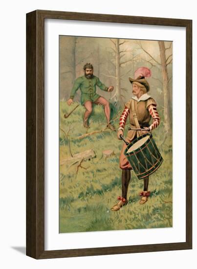 'The Drummer and the Giant', 1901-Edward Henry Wehnert-Framed Giclee Print