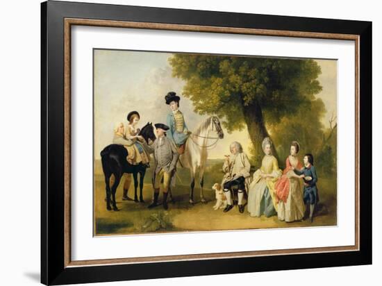 The Drummond Family, c.1769-Johann Zoffany-Framed Giclee Print