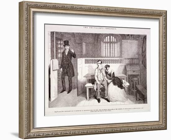 The Drunkard's Children, C1847-George Cruikshank-Framed Giclee Print