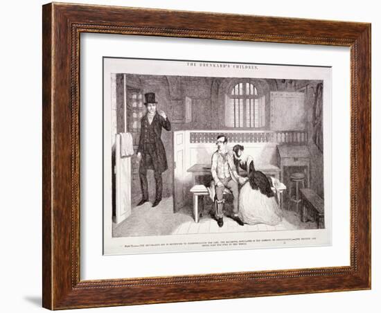 The Drunkard's Children, C1847-George Cruikshank-Framed Giclee Print