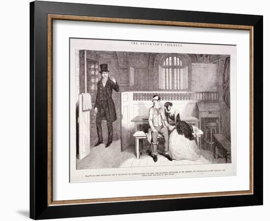 The Drunkard's Children, C1847-George Cruikshank-Framed Giclee Print