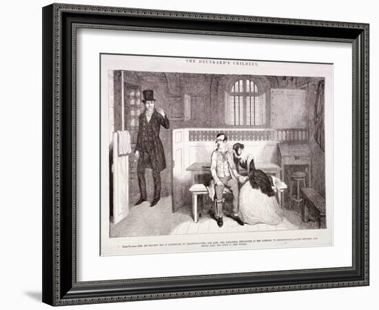 The Drunkard's Children, C1847-George Cruikshank-Framed Giclee Print