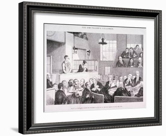 The Drunkard's Children, C1847-George Cruikshank-Framed Giclee Print