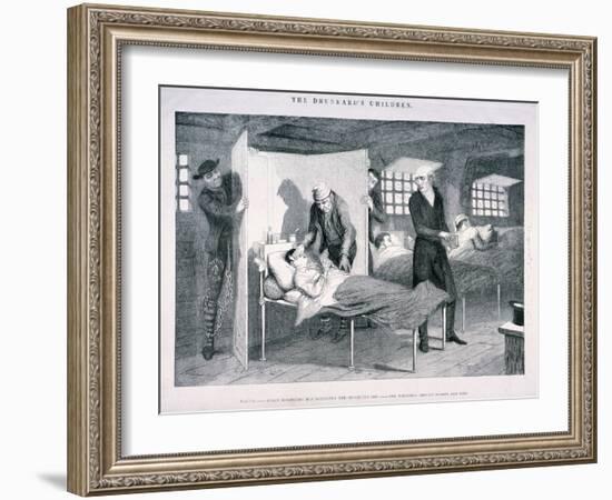 The Drunkard's Children, C1847-George Cruikshank-Framed Giclee Print