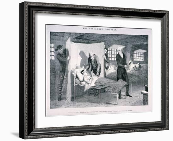 The Drunkard's Children, C1847-George Cruikshank-Framed Giclee Print